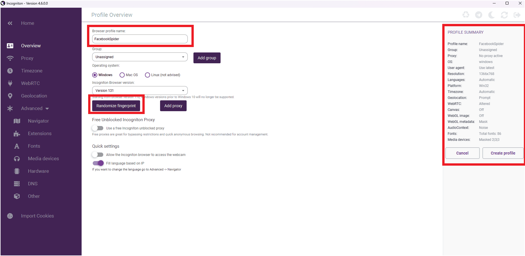 Add Profile Details