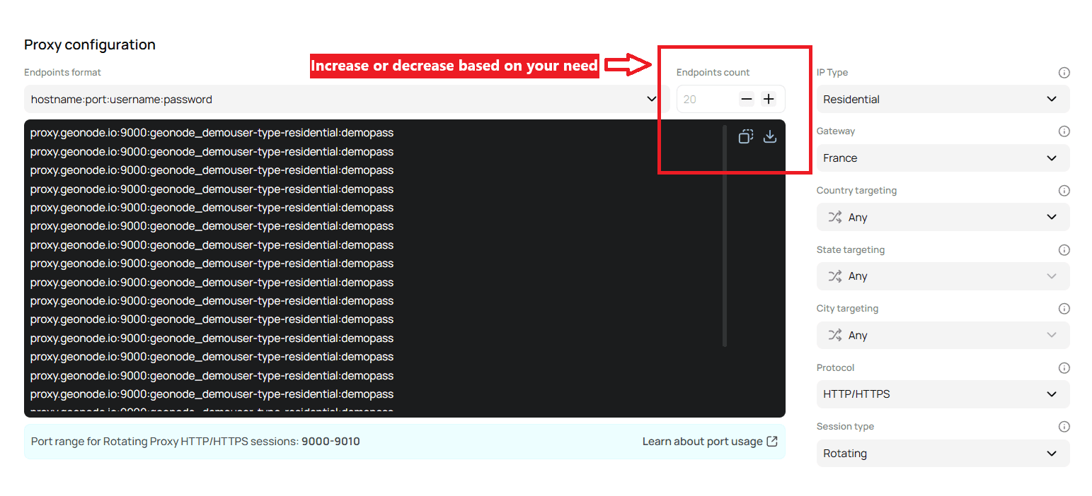 Choosing an Endpoint Count