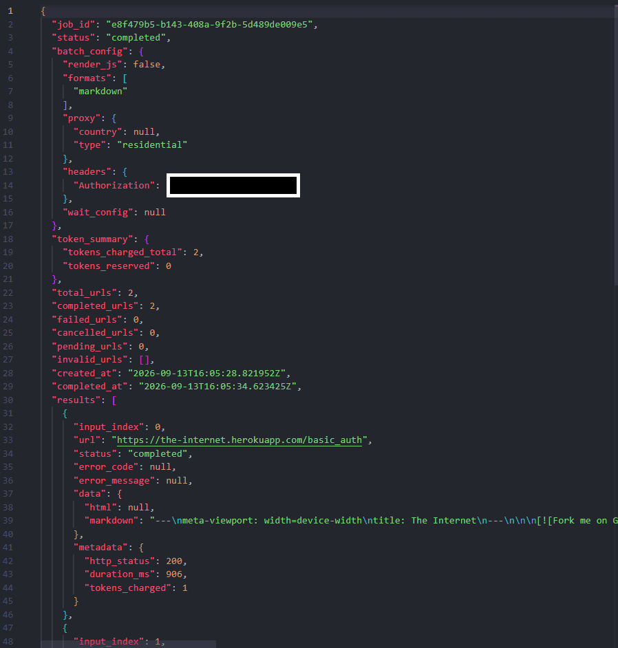 Batch authenticated