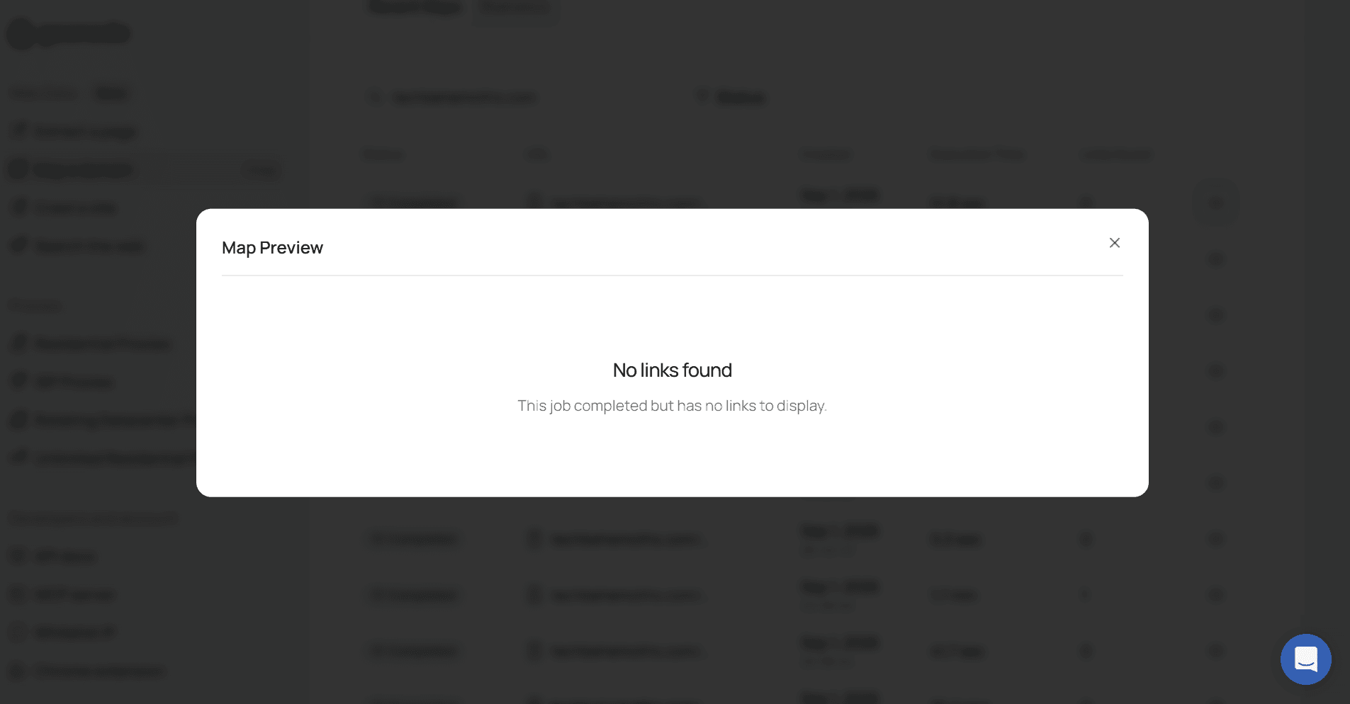 Map job with zero or few profile links