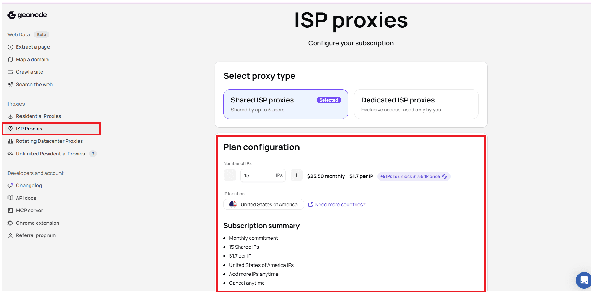 Open ISP Proxies and configure your subscription