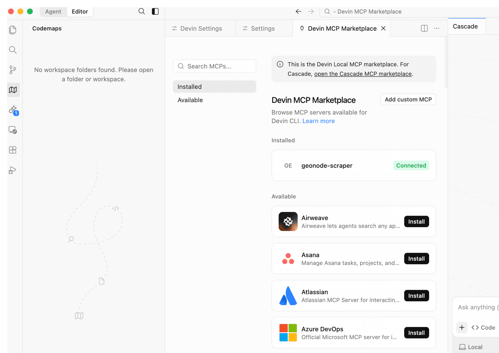 Connected Server Details