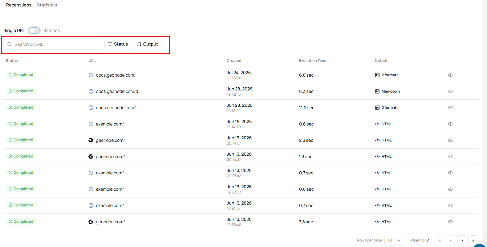 Search and Filter