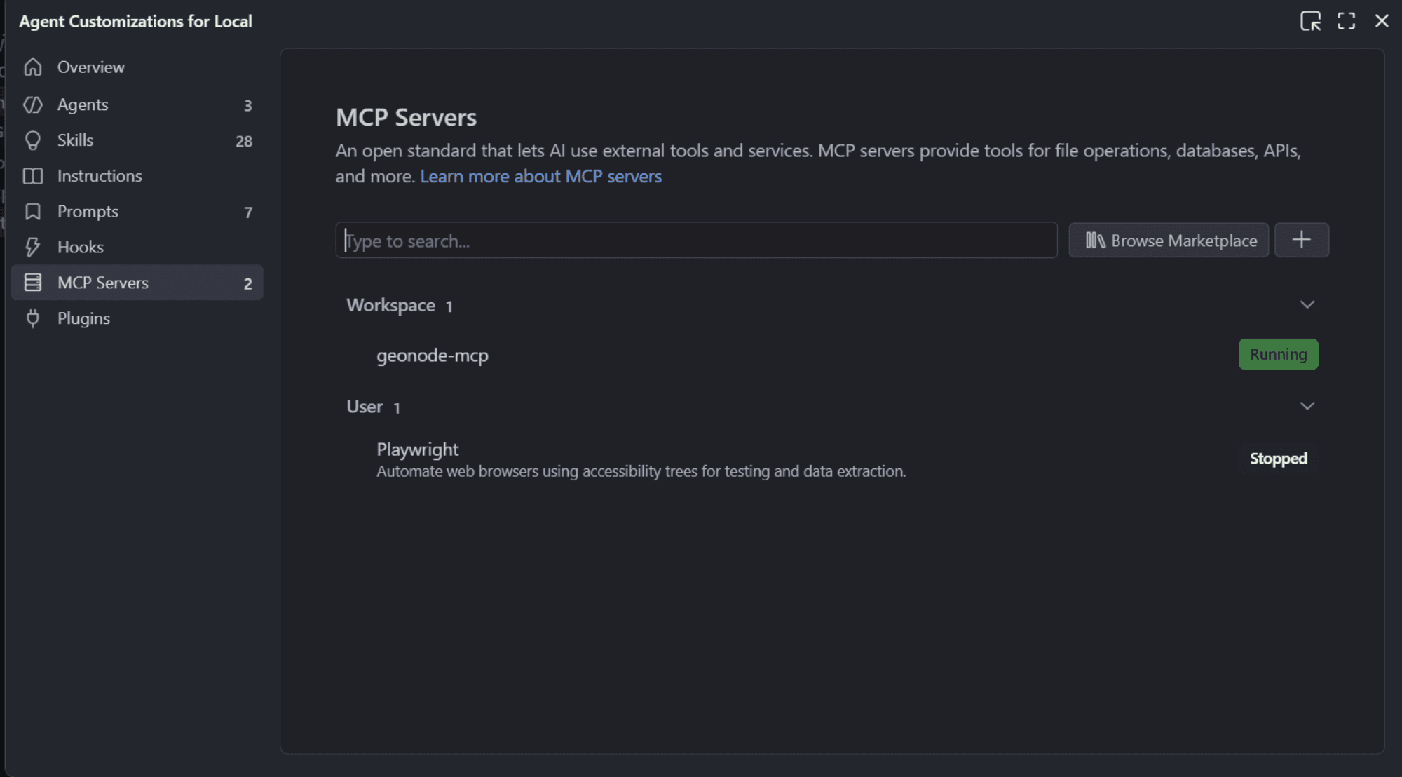 Verify the MCP server is running