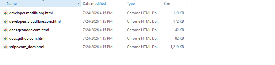 Downloaded Files