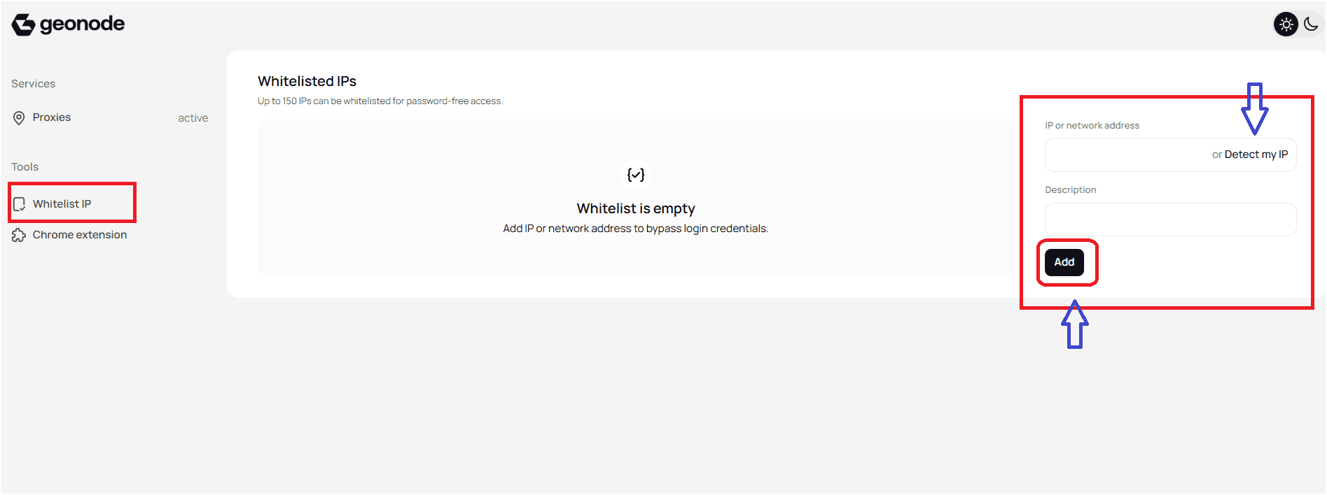 Add an IP Address