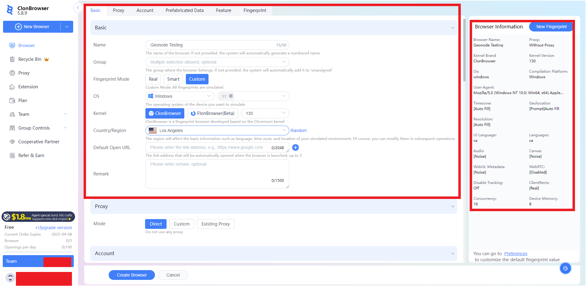 Add Profile Details
