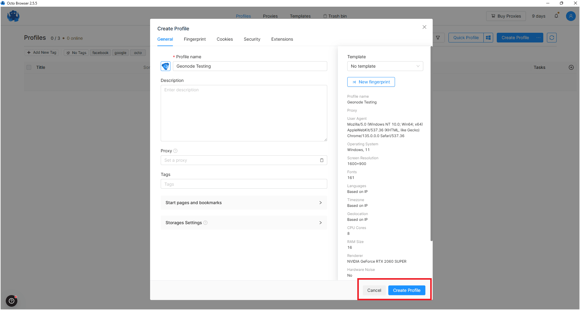 Add Profile Details