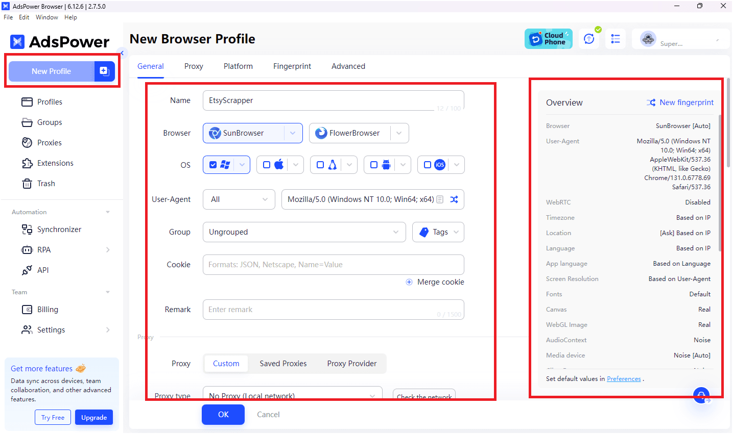 Add Profile Details