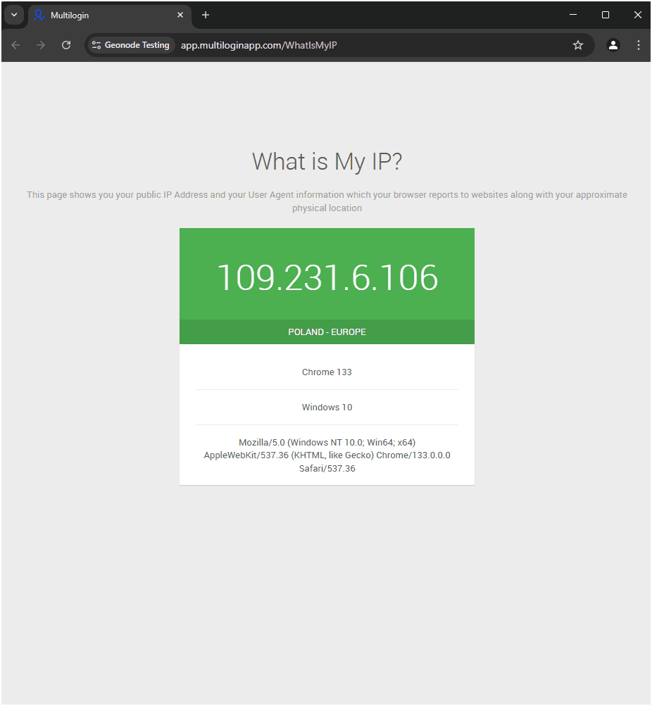 Browser Launched