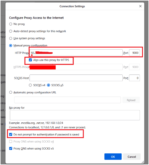 Connection Settings
