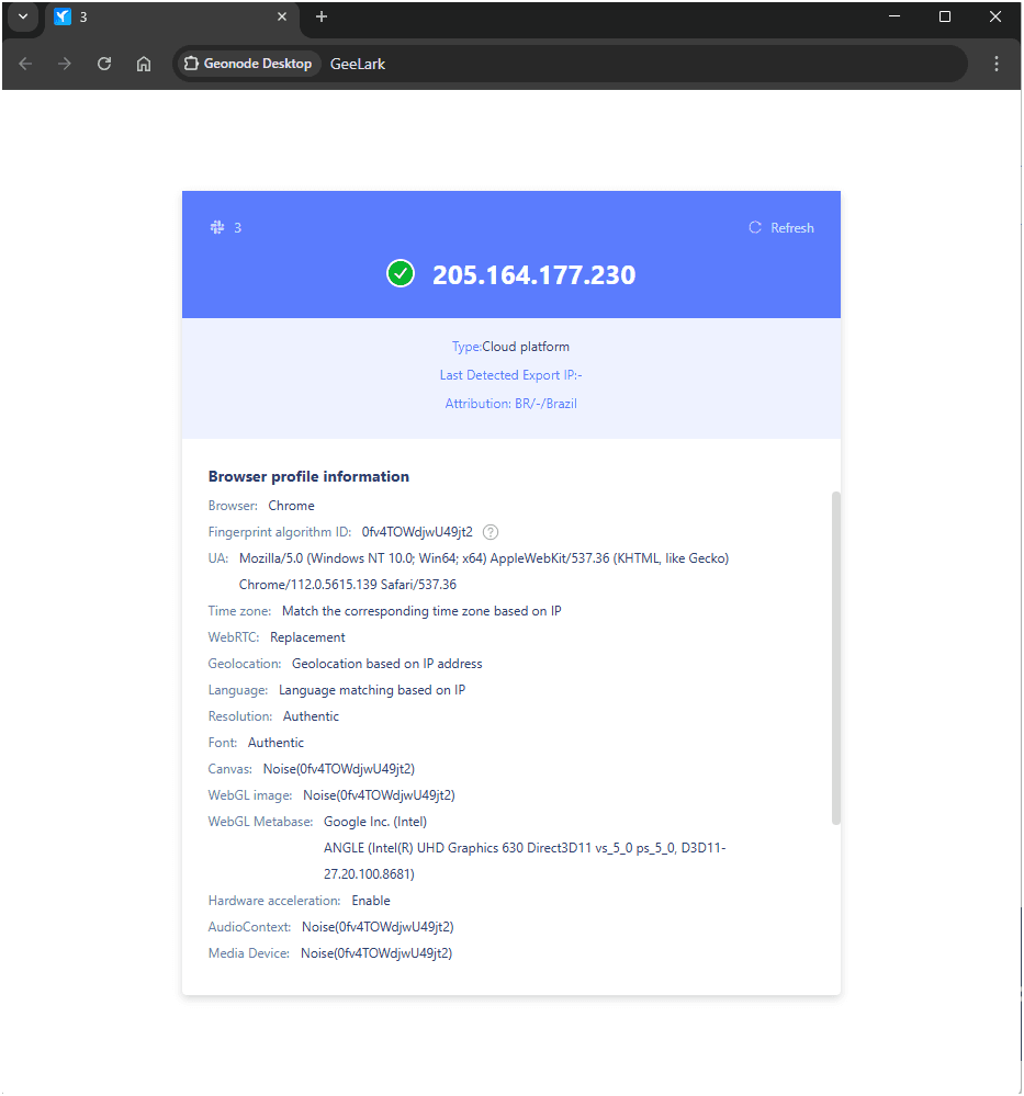 Desktop Browser Launched