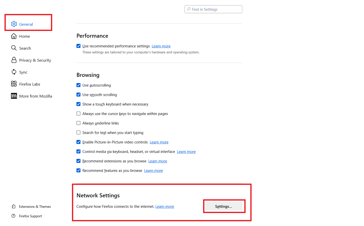 Network Settings