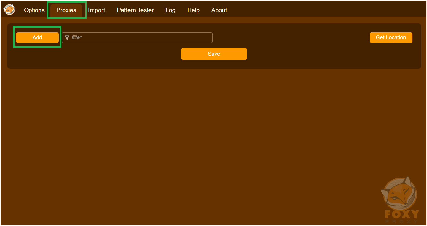 Geonode proxy manager page