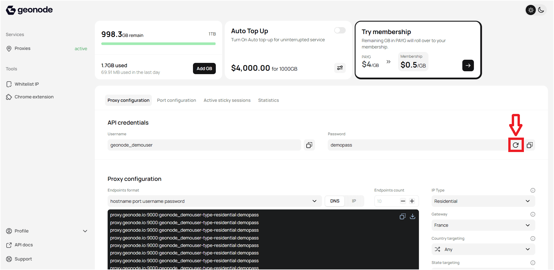 API Credentials