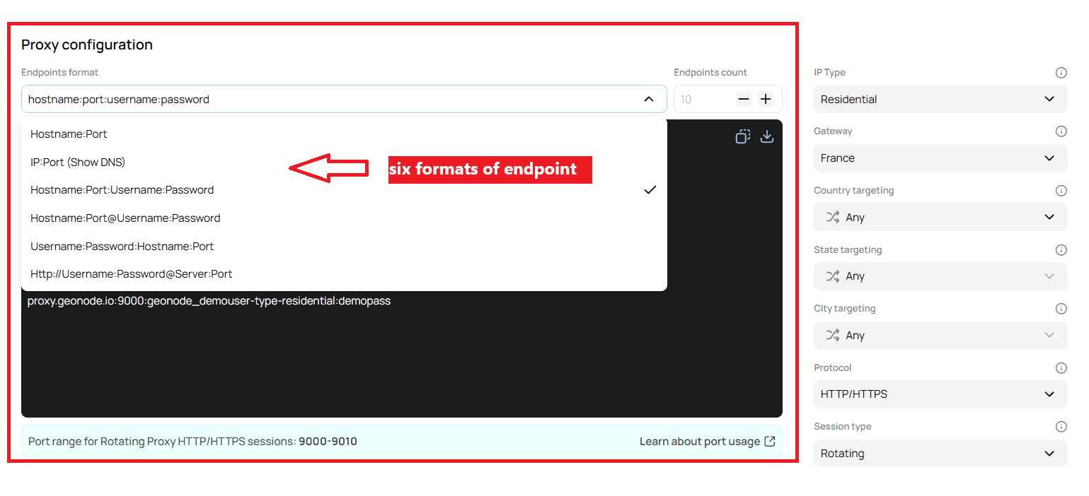 Choosing an Endpoint Format