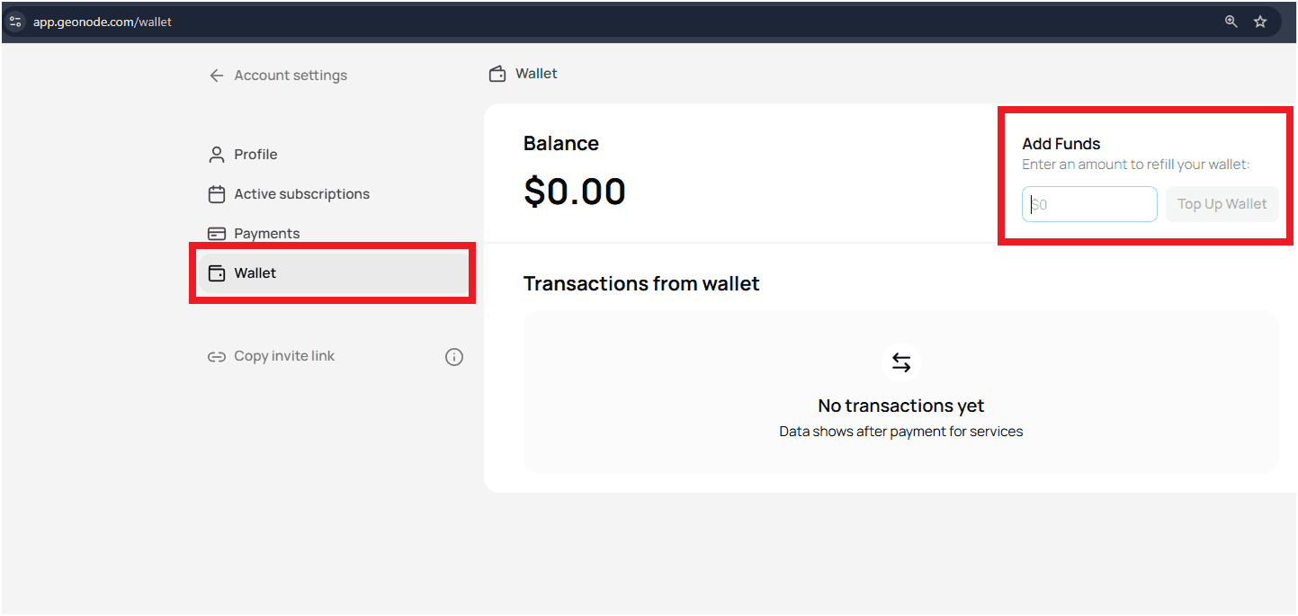Add Funds