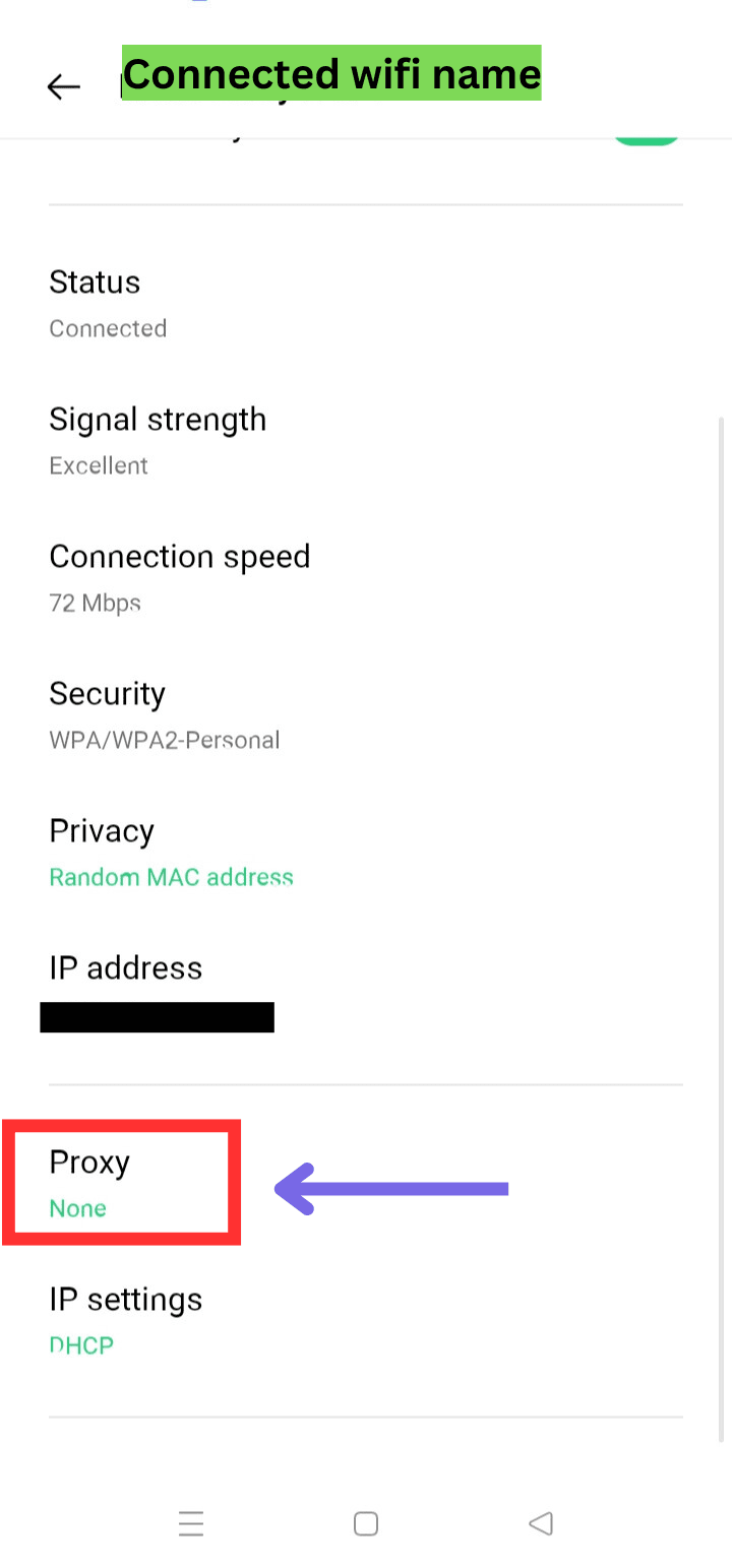 Wi-Fi setting