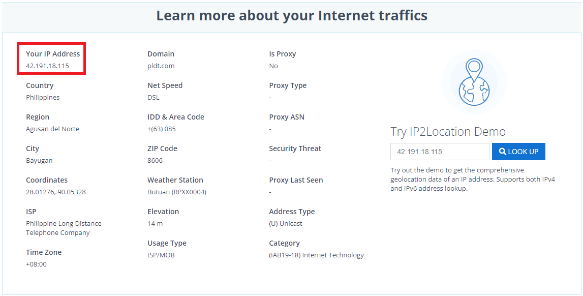 Ip information