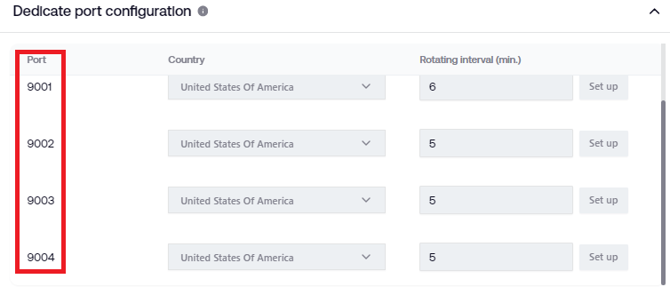 Configure Proxy Settings